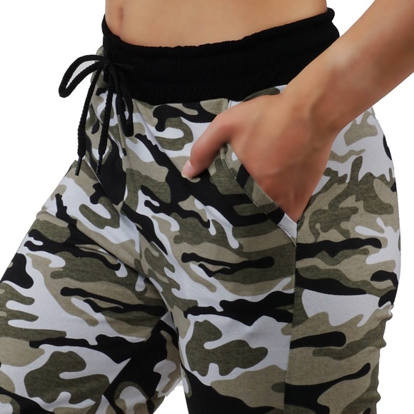 Camouflage Jogger Sweatpants with Pockets 503 - Picture 6 of 6